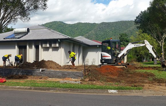 Mt Sheridan Retaining Wall